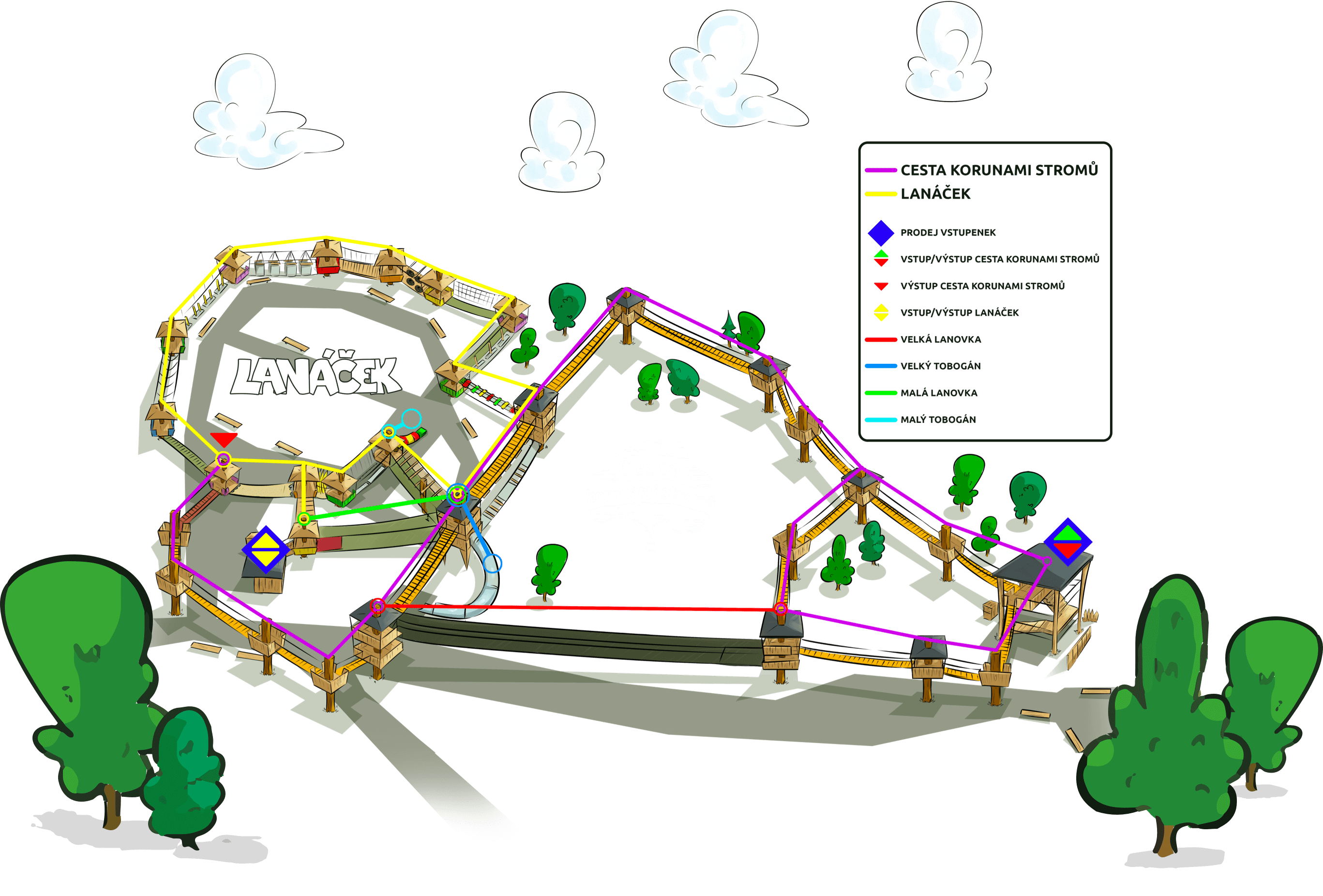 Mapa areálu